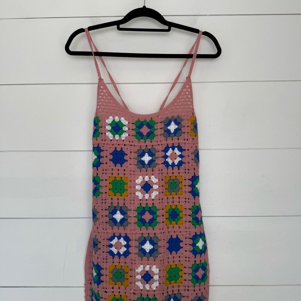 Forever 21 Women’s Medium Granny Square Dress New